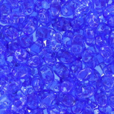Matubo MiniDuo Perlen 4x2.5mm Transparent - sapphire